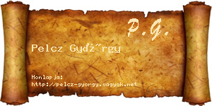 Pelcz György névjegykártya